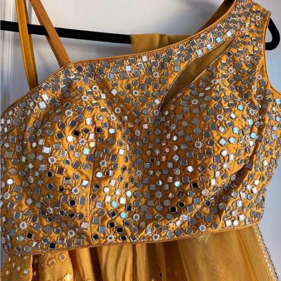 Embellished Yellow Lengha - Picture 2 of 3